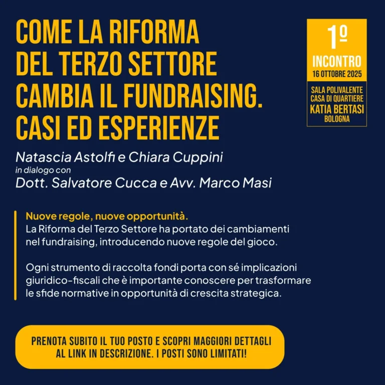seminario terzo settore come la riforma del terzo settore cambia il fundraising studio moscatelli commercialisti